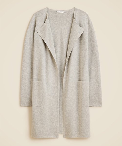 J.Crew Juliette Collarless Sweater-Blazer